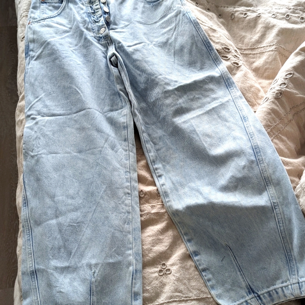 Mango light blue denim
